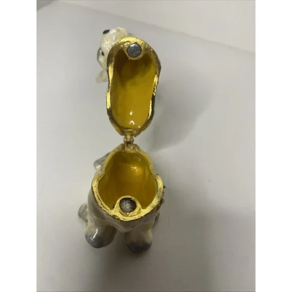 West Highland Terrier‎ Dog Jeweled Trinket Box Cloisonné Enameled - Picture 7 of 9